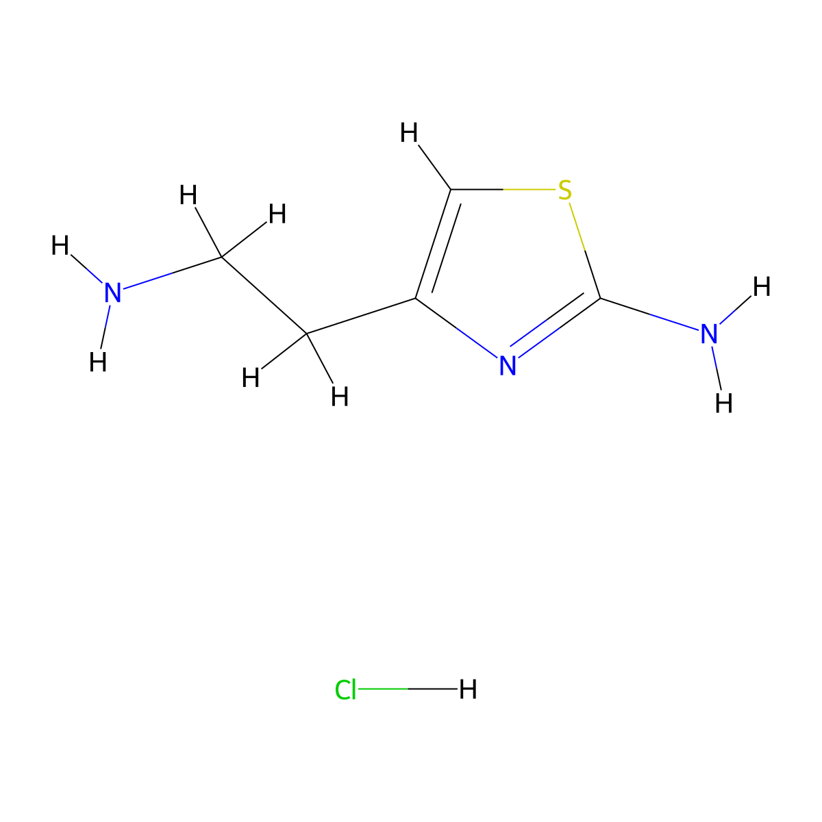 4-(2-Aminoethyl)-1,3-thiazol-2-amine hydrochloride molecular structure, CAS 1795184-97-2
