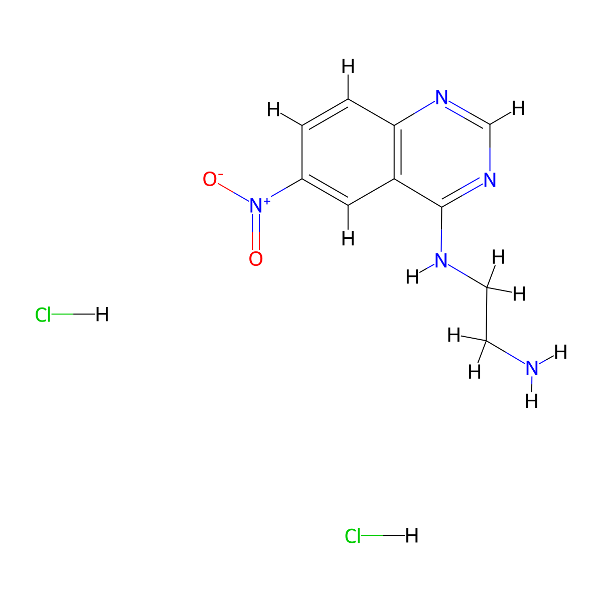 N-(2-aminoethyl)-6-nitroquinazolin-4-amine dihydrochloride molecular structure, CAS 1795187-85-7