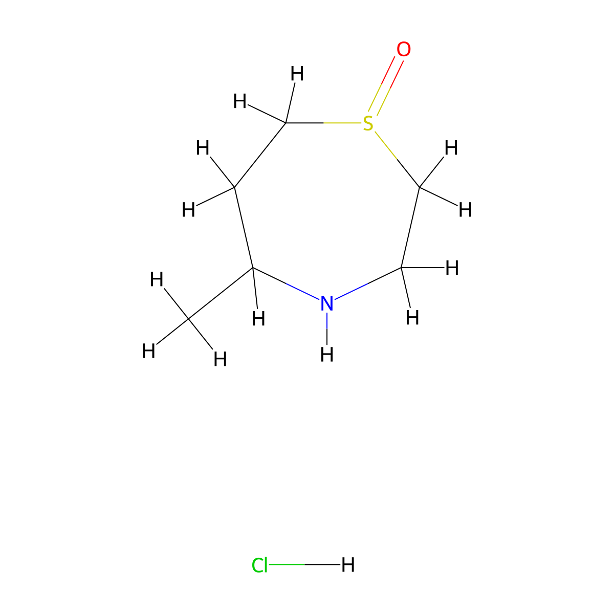 5-Methyl-1lambda4,4-thiazepan-1-one hydrochloride molecular structure, CAS 1795189-24-0