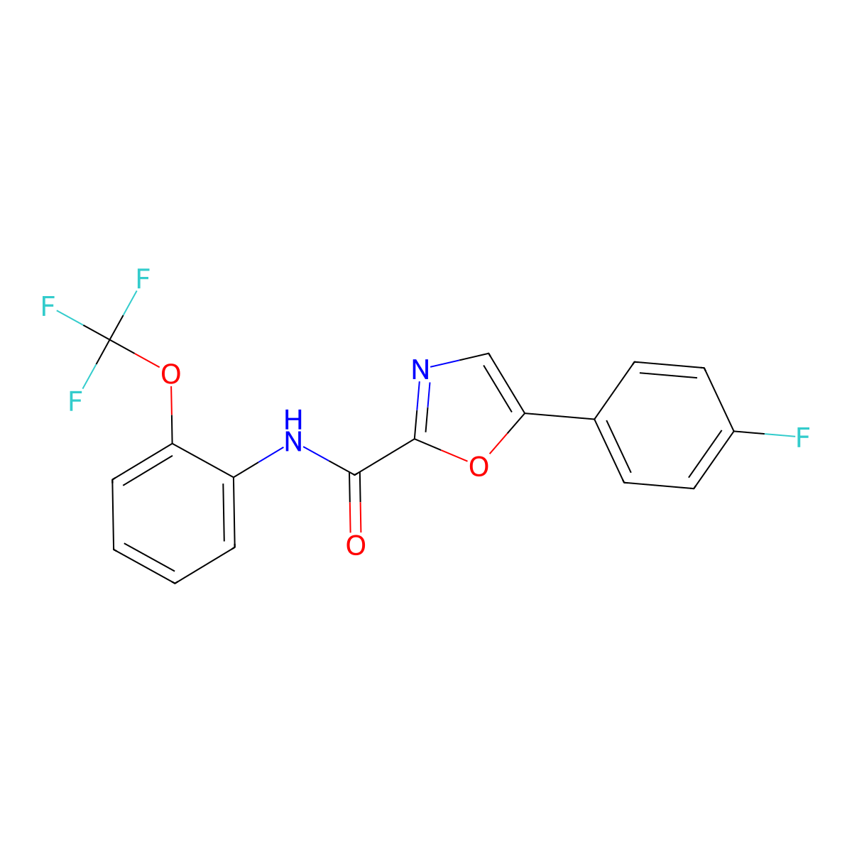 5-(4-fluorophenyl)-N-(2-(trifluoromethoxy)phenyl)oxazole-2-carboxamide molecular structure, CAS 1795189-78-4