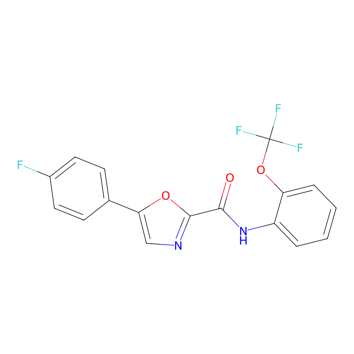 5-(4-fluorophenyl)-N-(2-(trifluoromethoxy)phenyl)oxazole-2-carboxamide molecular structure, CAS 1795189-78-4