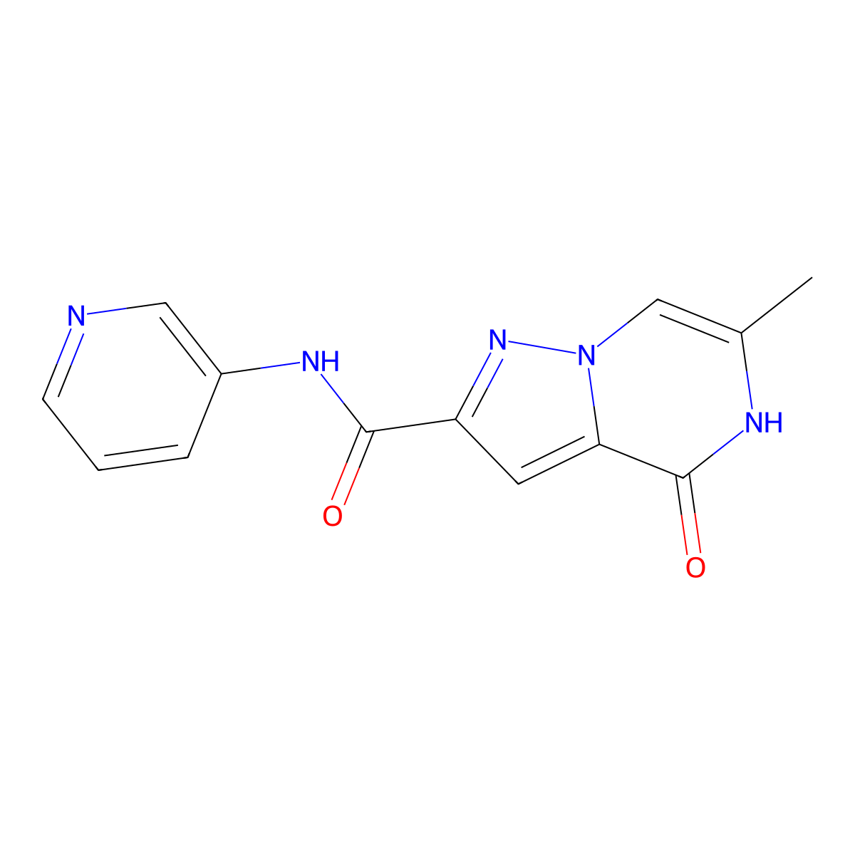 6-methyl-4-oxo-N-pyridin-3-yl-4,5-dihydropyrazolo[1,5-a]pyrazine-2-carboxamide molecular structure, CAS 1795192-26-5