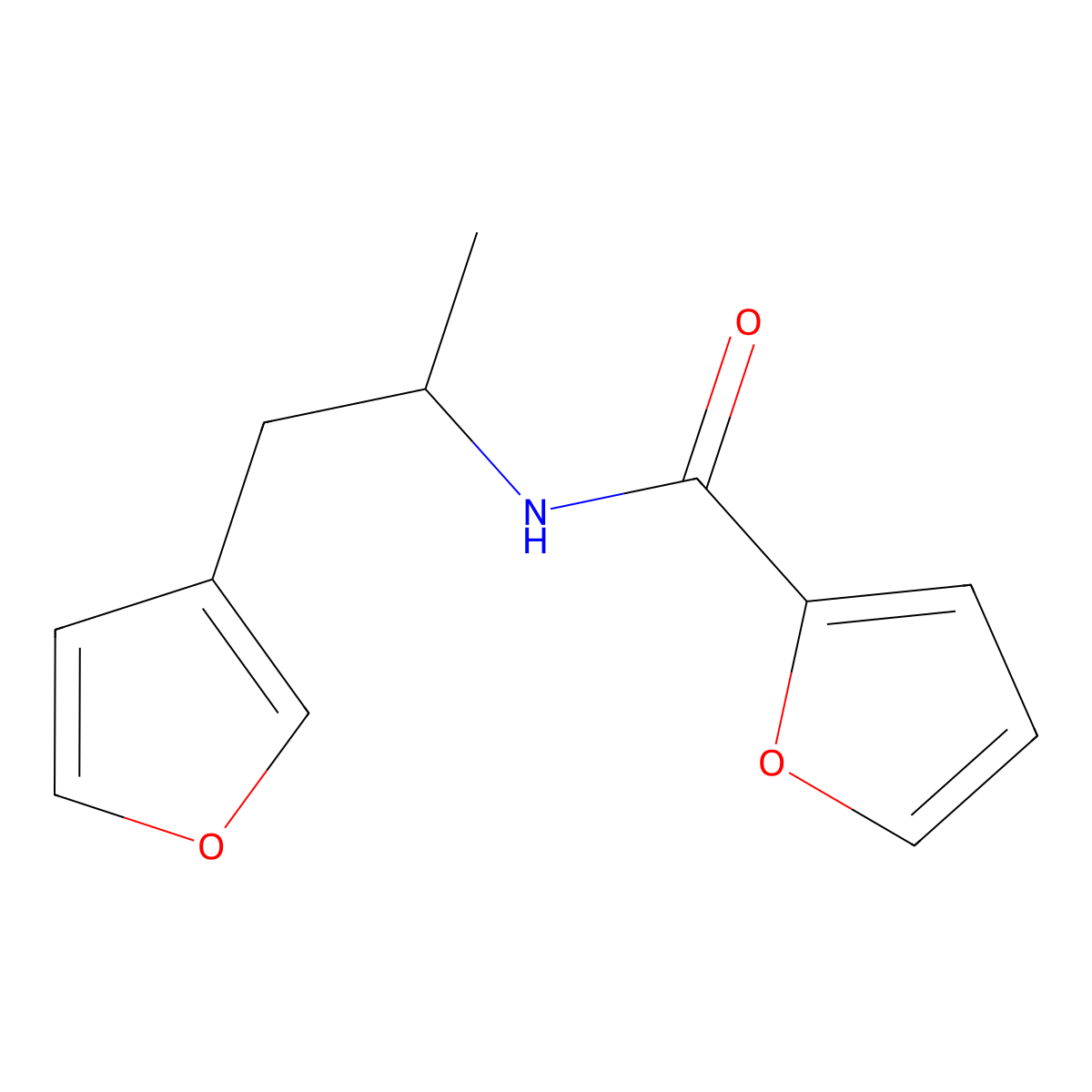 N-[1-(furan-3-yl)propan-2-yl]furan-2-carboxamide molecular structure, CAS 1795194-53-4