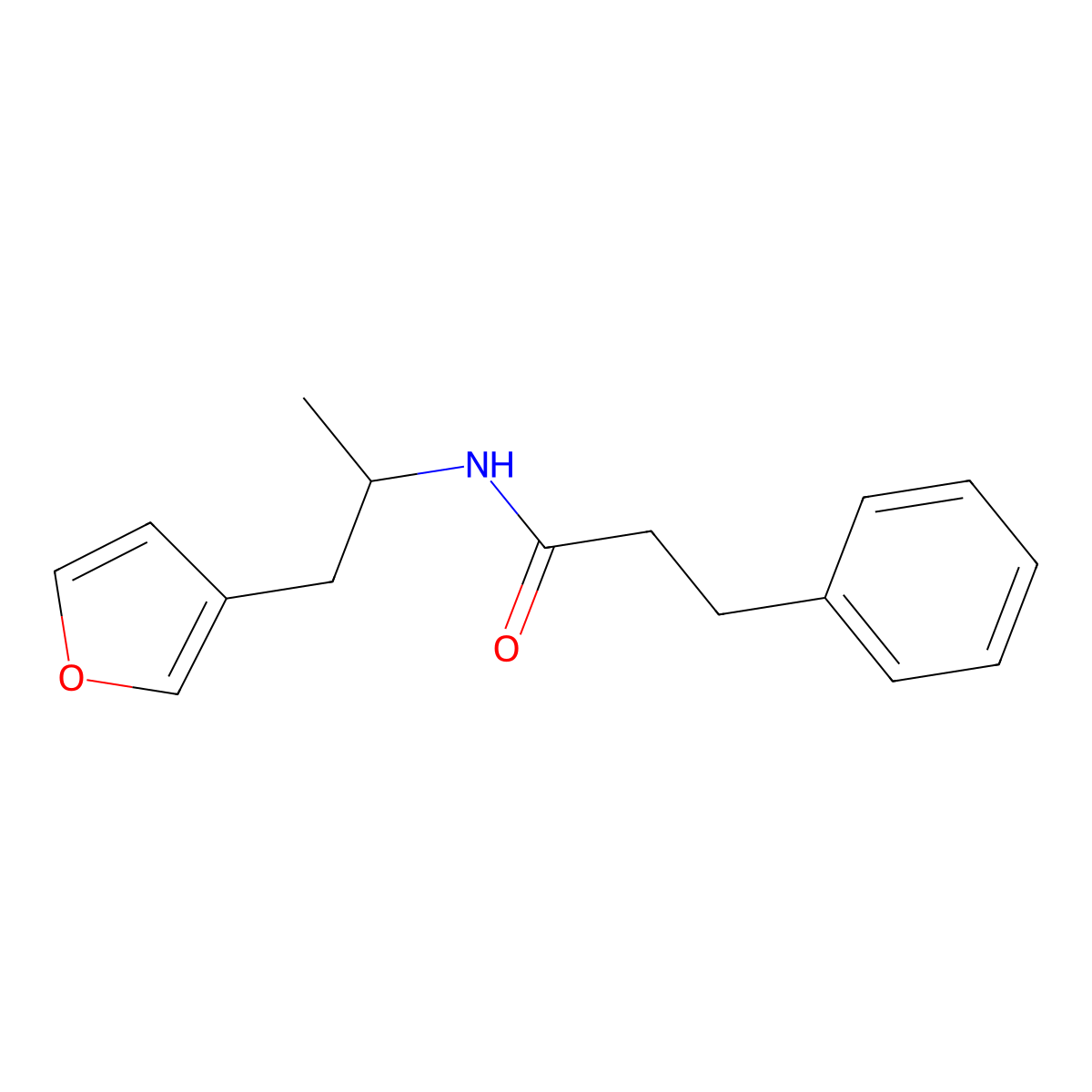 N-[1-(furan-3-yl)propan-2-yl]-3-phenylpropanamide molecular structure, CAS 1795194-54-5