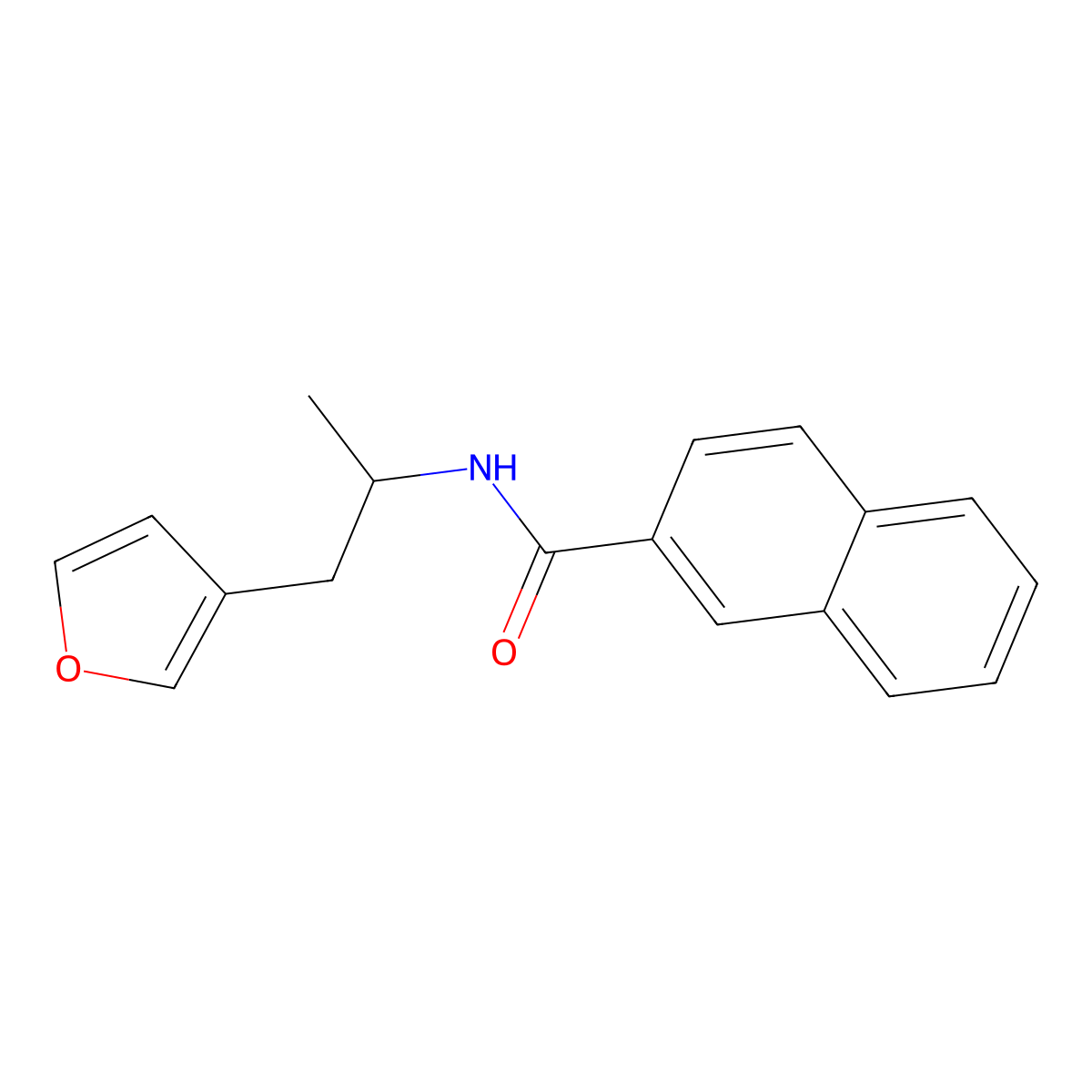 N-(1-(furan-3-yl)propan-2-yl)-2-naphthamide molecular structure, CAS 1795194-61-4