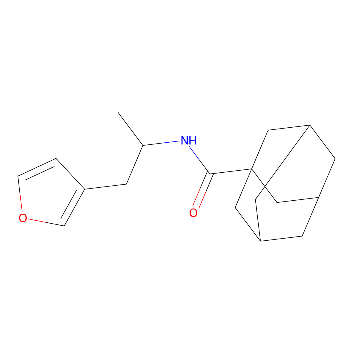 N-[1-(furan-3-yl)propan-2-yl]adamantane-1-carboxamide molecular structure, CAS 1795194-66-9