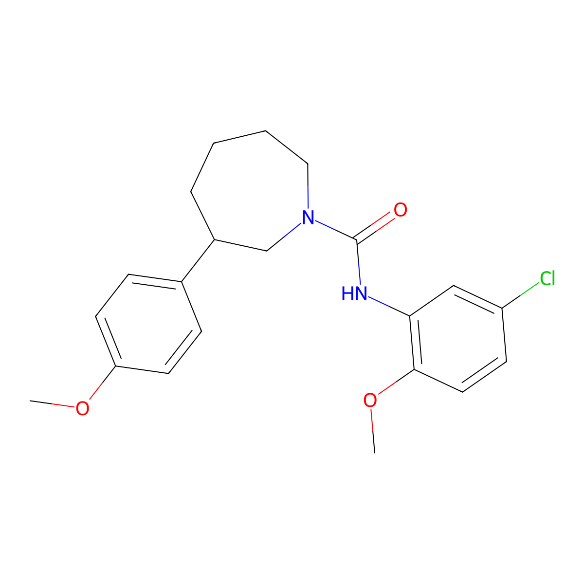 N-(5-chloro-2-methoxyphenyl)-3-(4-methoxyphenyl)azepane-1-carboxamide molecular structure, CAS 1795197-44-2
