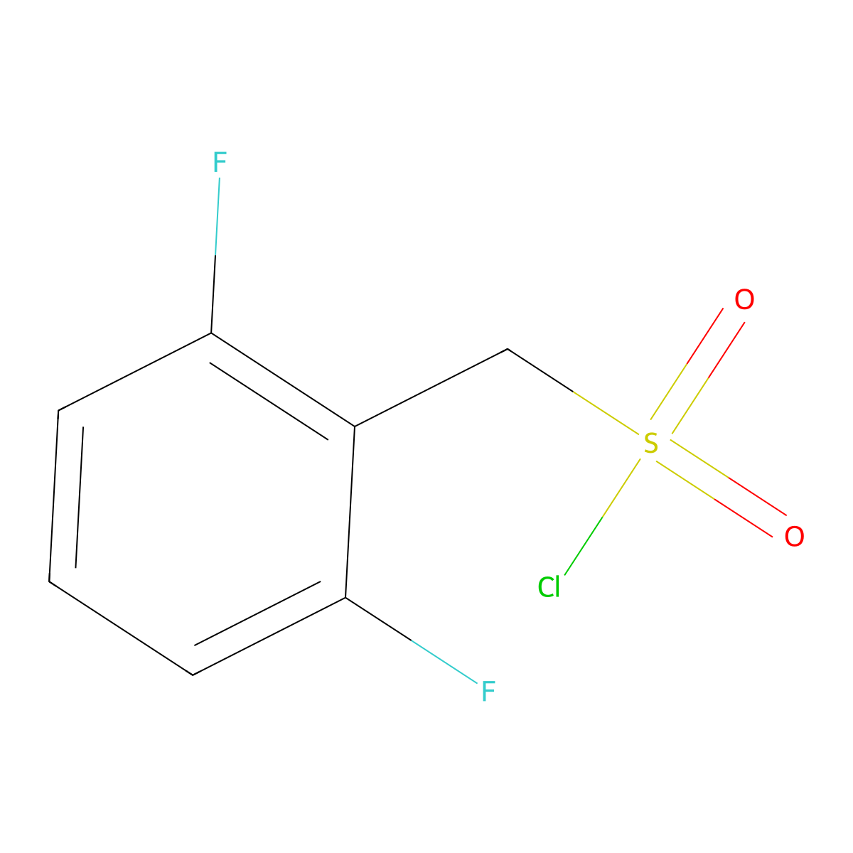 (2,6-difluorophenyl)methanesulfonyl Chloride molecular structure, CAS 179524-60-8