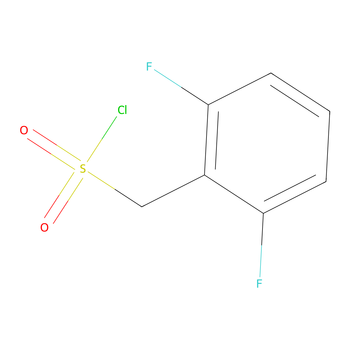 (2,6-difluorophenyl)methanesulfonyl Chloride molecular structure, CAS 179524-60-8