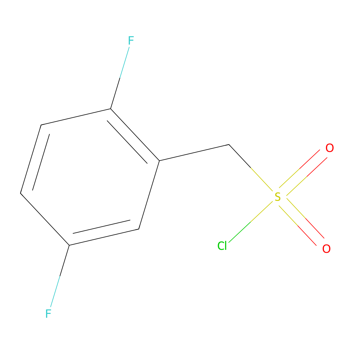 (2,5-difluorophenyl)methanesulfonyl Chloride molecular structure, CAS 179524-62-0