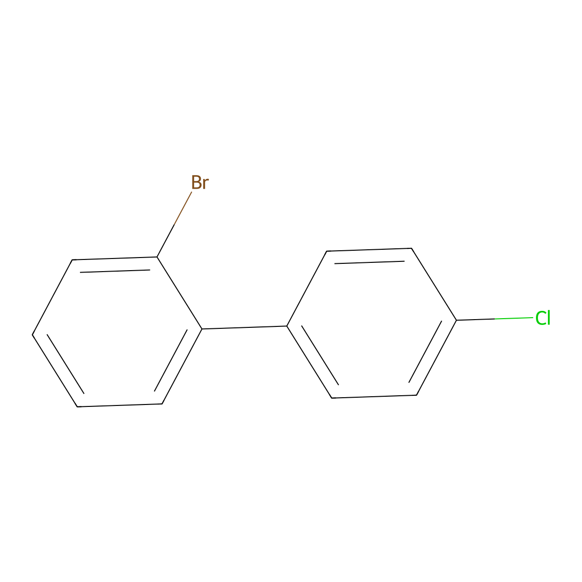 2-Bromo-4'-chloro-1,1'-biphenyl molecular structure, CAS 179526-95-5