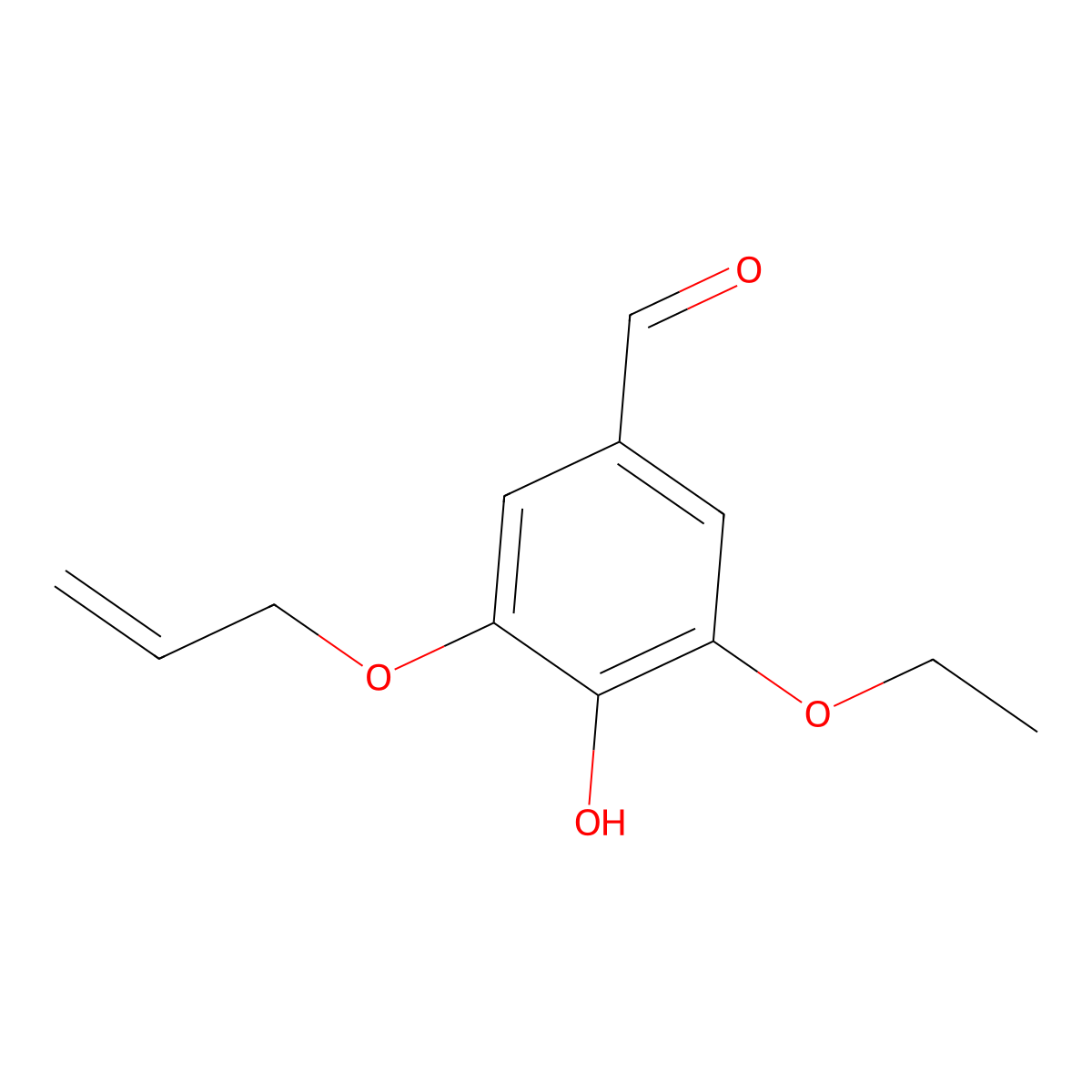 3-(Allyloxy)-5-ethoxy-4-hydroxybenzaldehyde molecular structure, CAS 1795274-96-2