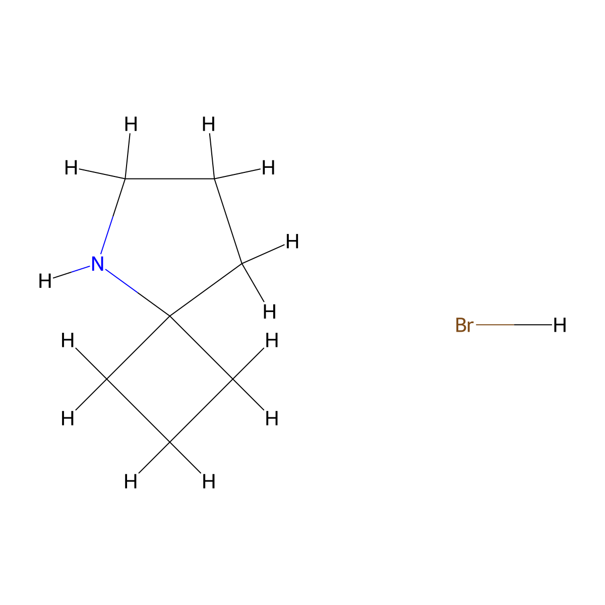 5-Azaspiro[3.4]octane hydrobromide molecular structure, CAS 1795283-50-9