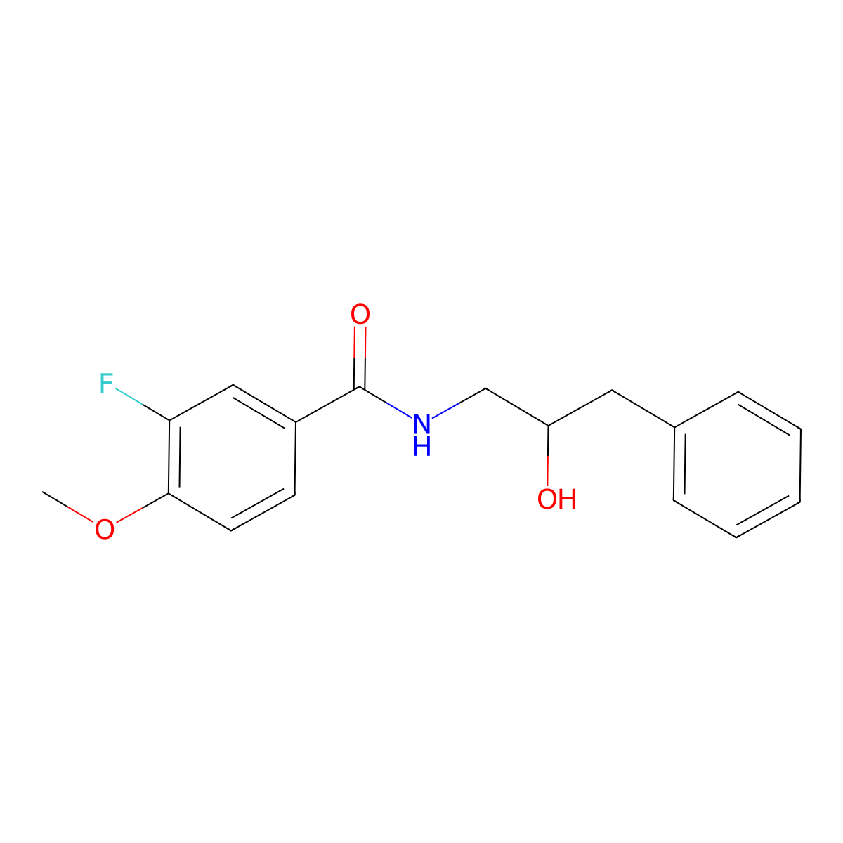 3-fluoro-N-(2-hydroxy-3-phenylpropyl)-4-methoxybenzamide molecular structure, CAS 1795296-50-2