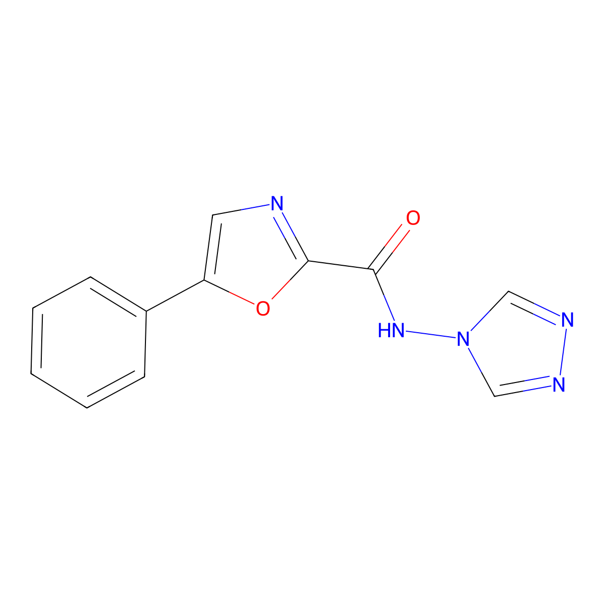 5-phenyl-N-(4H-1,2,4-triazol-4-yl)oxazole-2-carboxamide molecular structure, CAS 1795296-98-8