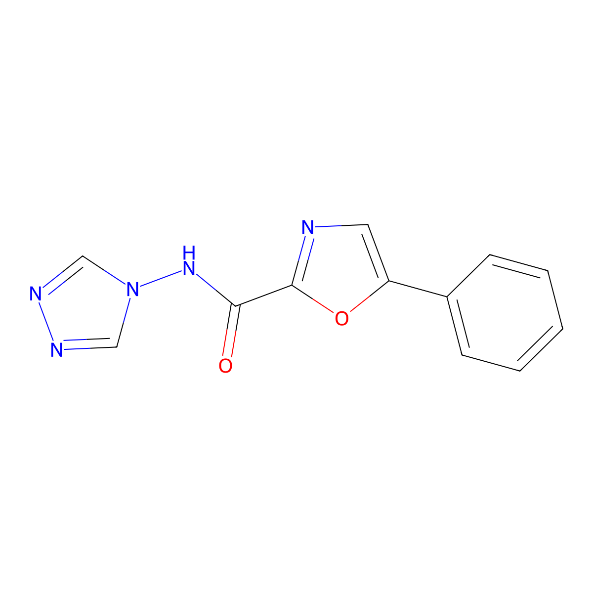 5-phenyl-N-(4H-1,2,4-triazol-4-yl)oxazole-2-carboxamide molecular structure, CAS 1795296-98-8