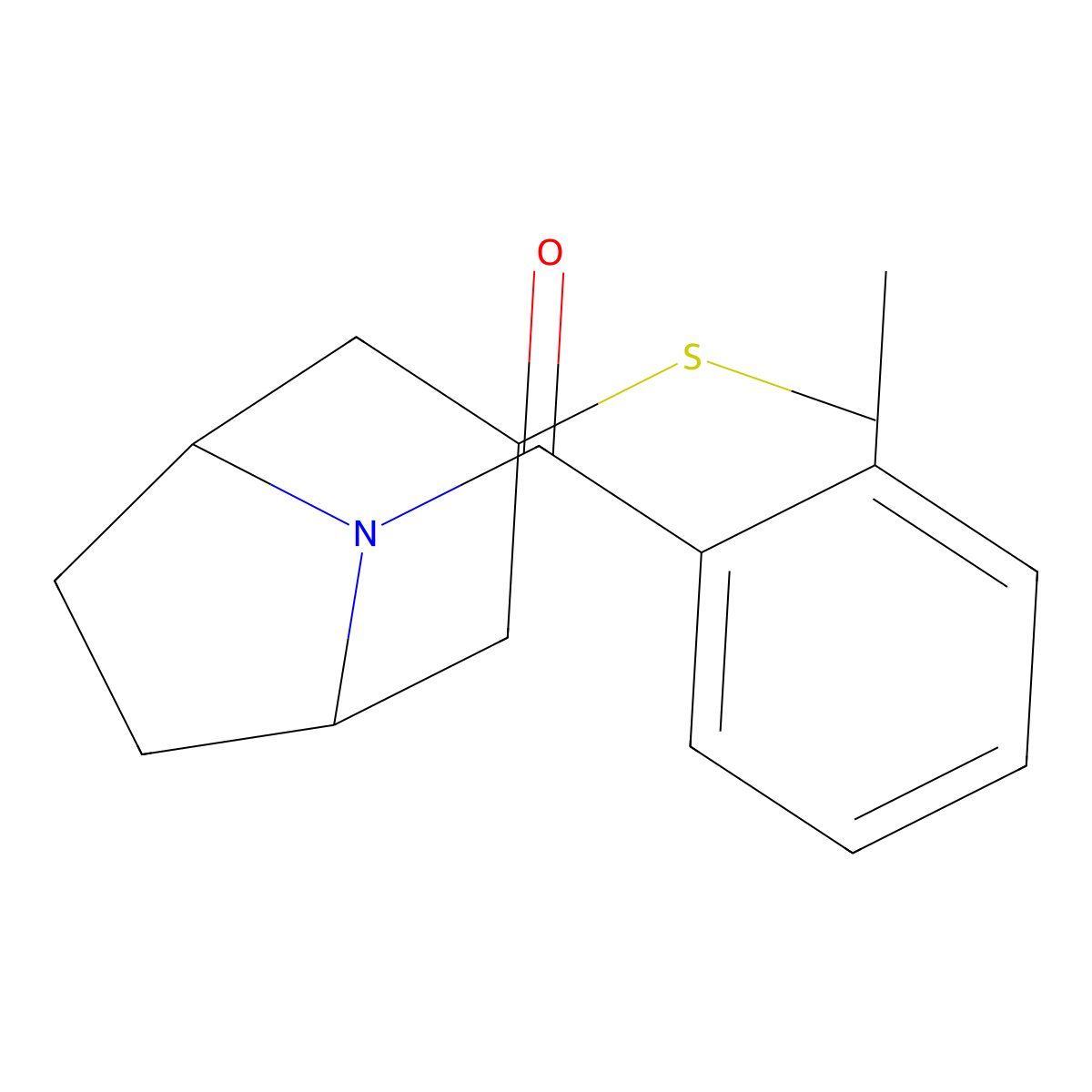 ((1R,5S)-3-(methylthio)-8-azabicyclo[3.2.1]octan-8-yl)(o-tolyl)methanone molecular structure, CAS 1795297-82-3