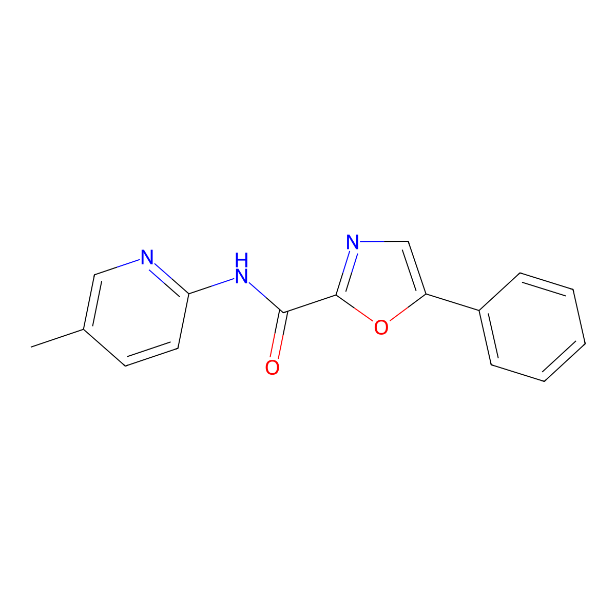 N-(5-methylpyridin-2-yl)-5-phenyloxazole-2-carboxamide molecular structure, CAS 1795297-99-2