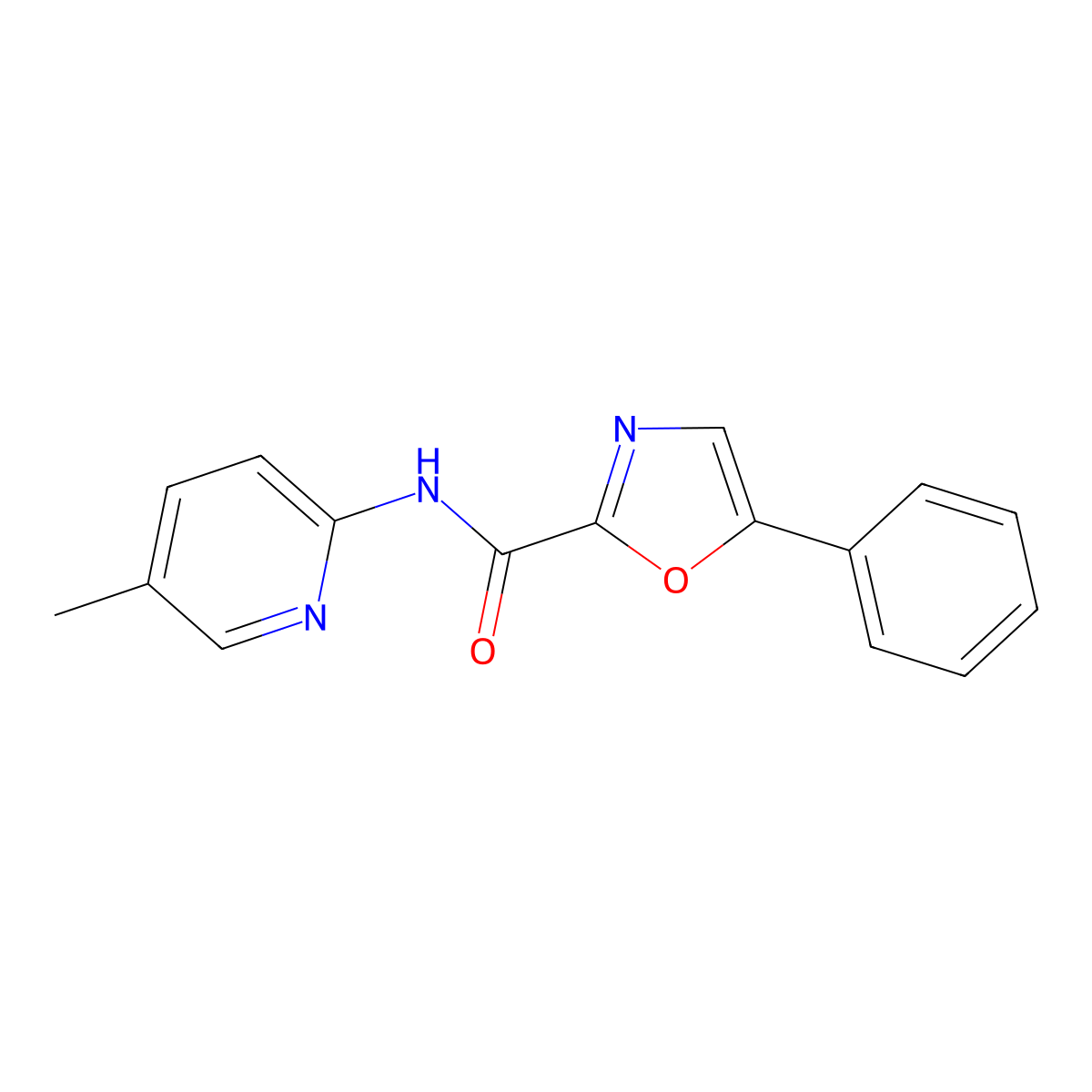 N-(5-methylpyridin-2-yl)-5-phenyloxazole-2-carboxamide molecular structure, CAS 1795297-99-2