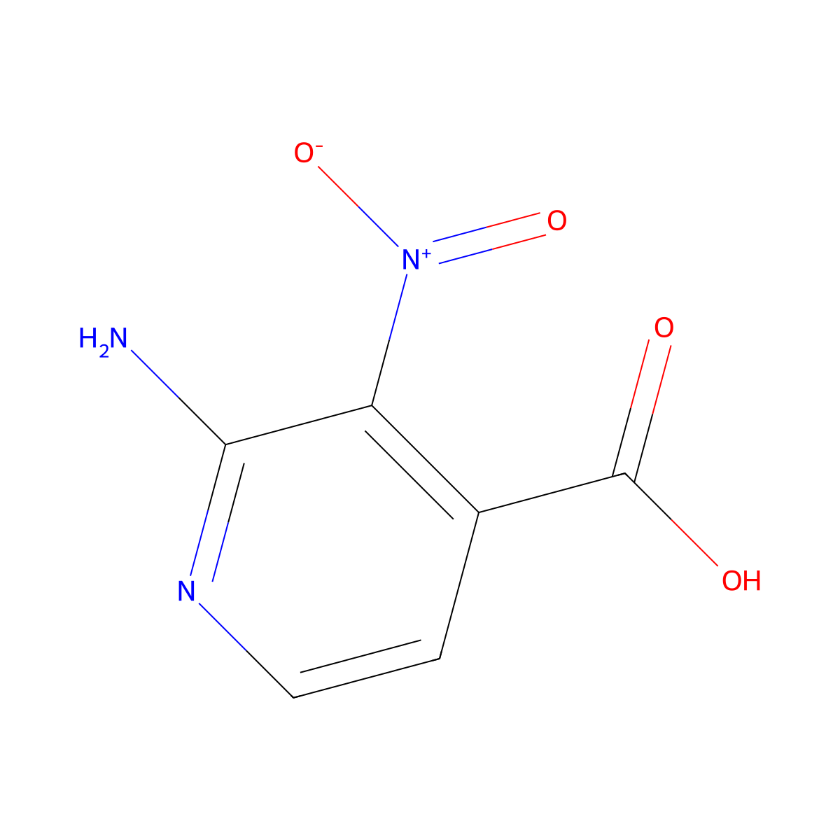 2-Amino-3-nitropyridine-4-carboxylic acid molecular structure, CAS 1795298-56-4