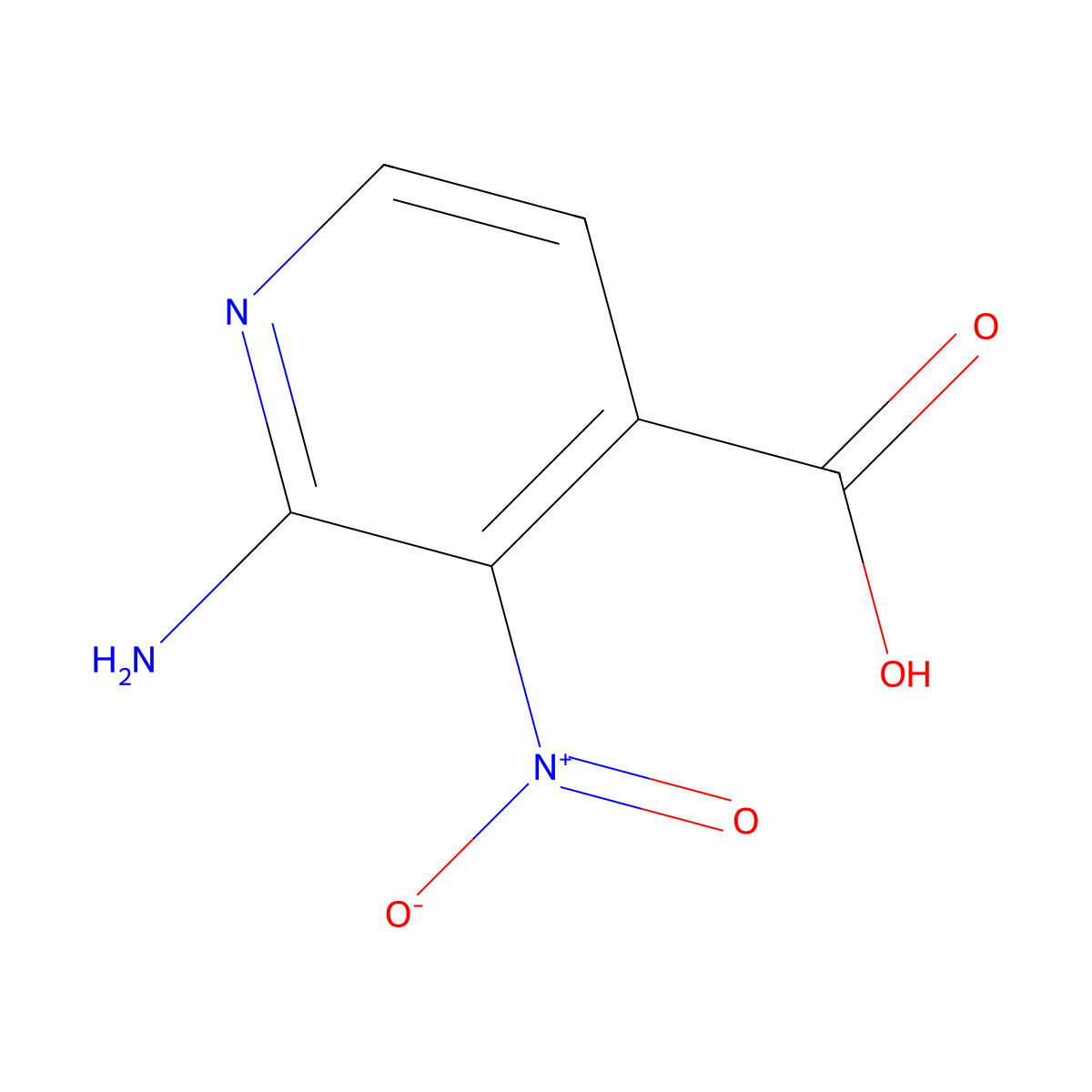 2-Amino-3-nitropyridine-4-carboxylic acid molecular structure, CAS 1795298-56-4
