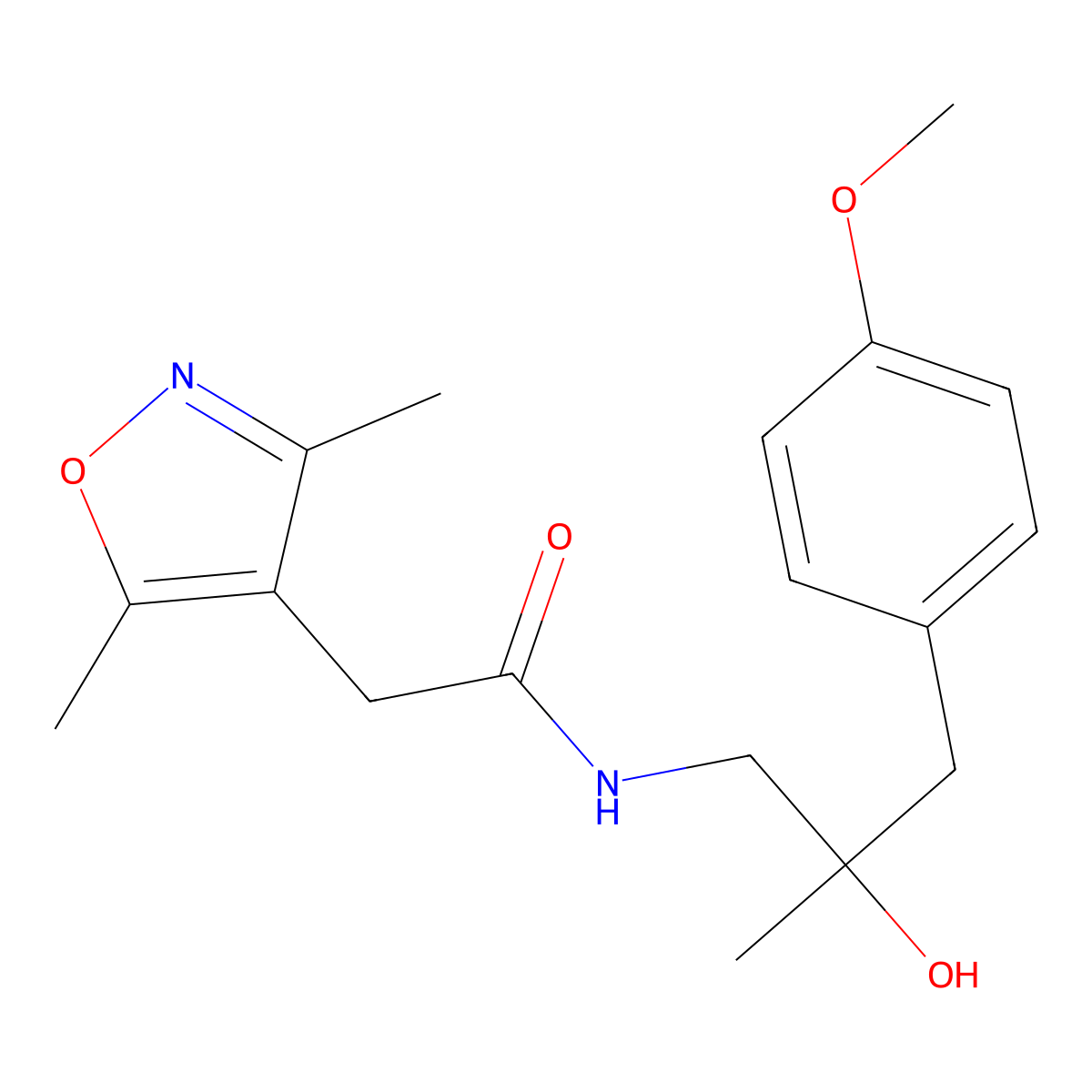 2-(3,5-dimethylisoxazol-4-yl)-N-(2-hydroxy-3-(4-methoxyphenyl)-2-methylpropyl)acetamide molecular structure, CAS 1795299-32-9