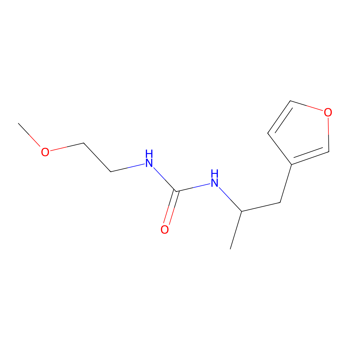 1-[1-(Furan-3-yl)propan-2-yl]-3-(2-methoxyethyl)urea molecular structure, CAS 1795301-28-8