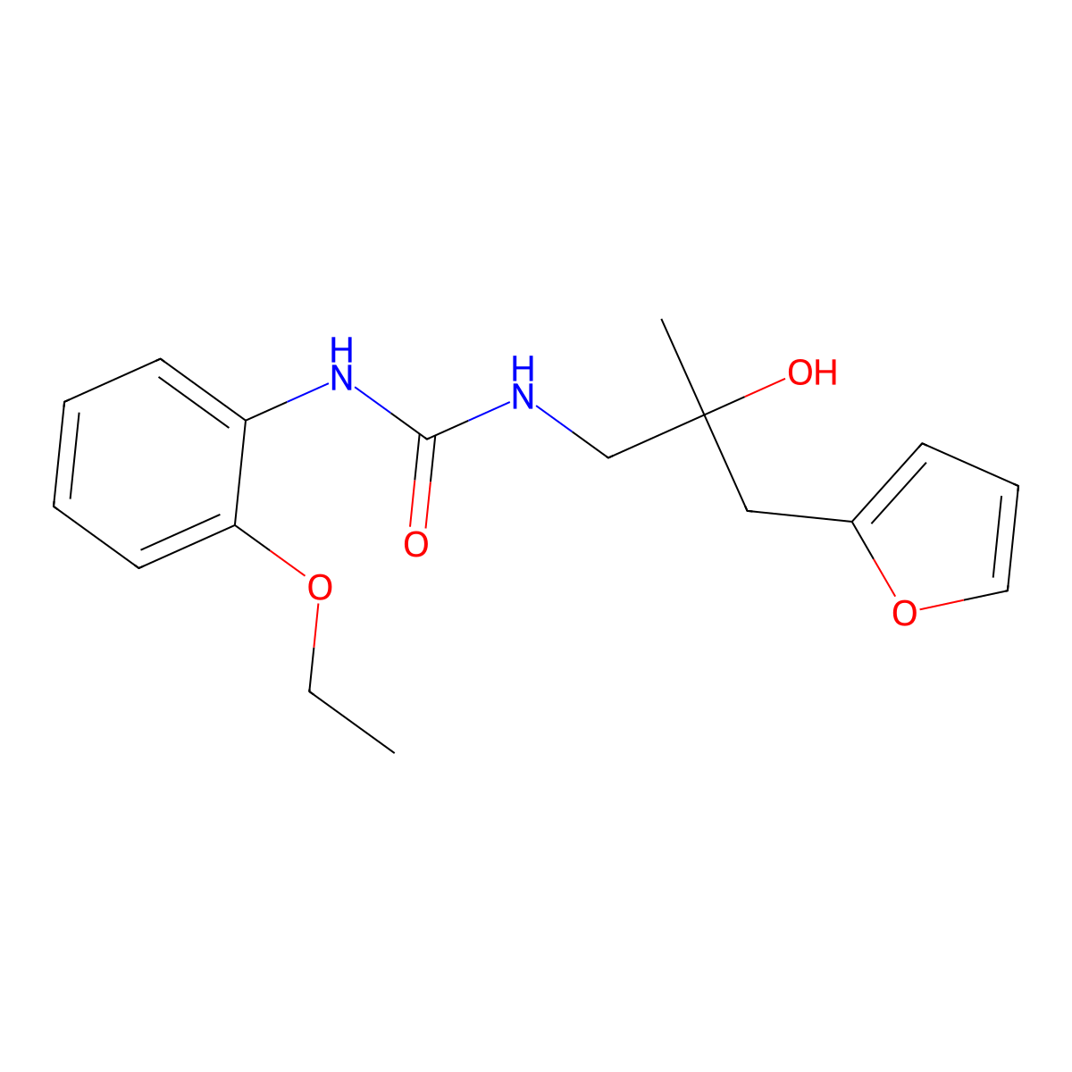 1-(2-Ethoxyphenyl)-3-(3-(furan-2-yl)-2-hydroxy-2-methylpropyl)urea molecular structure, CAS 1795301-75-5