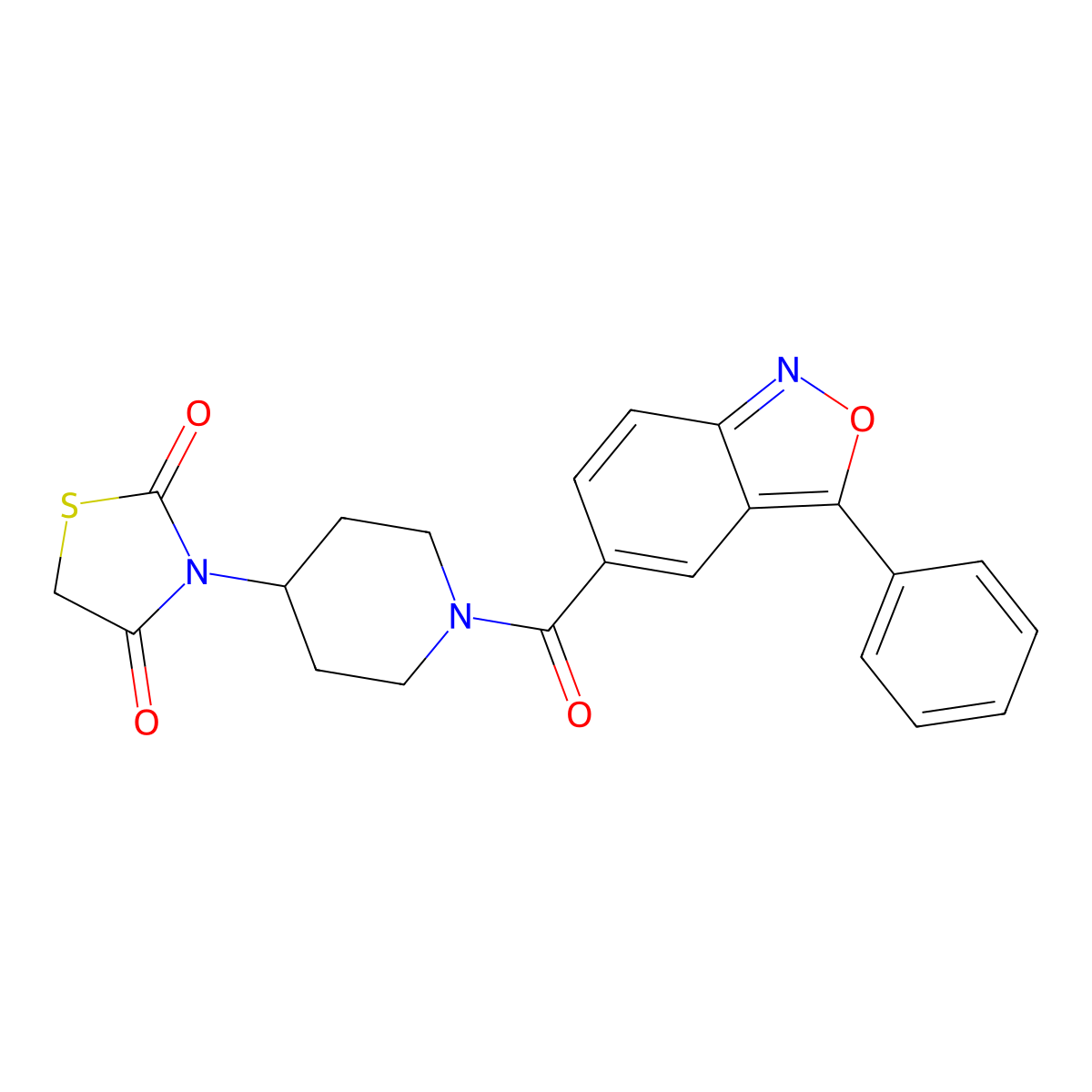 3-(1-(3-Phenylbenzo[c]isoxazole-5-carbonyl)piperidin-4-yl)thiazolidine-2,4-dione molecular structure, CAS 1795301-81-3