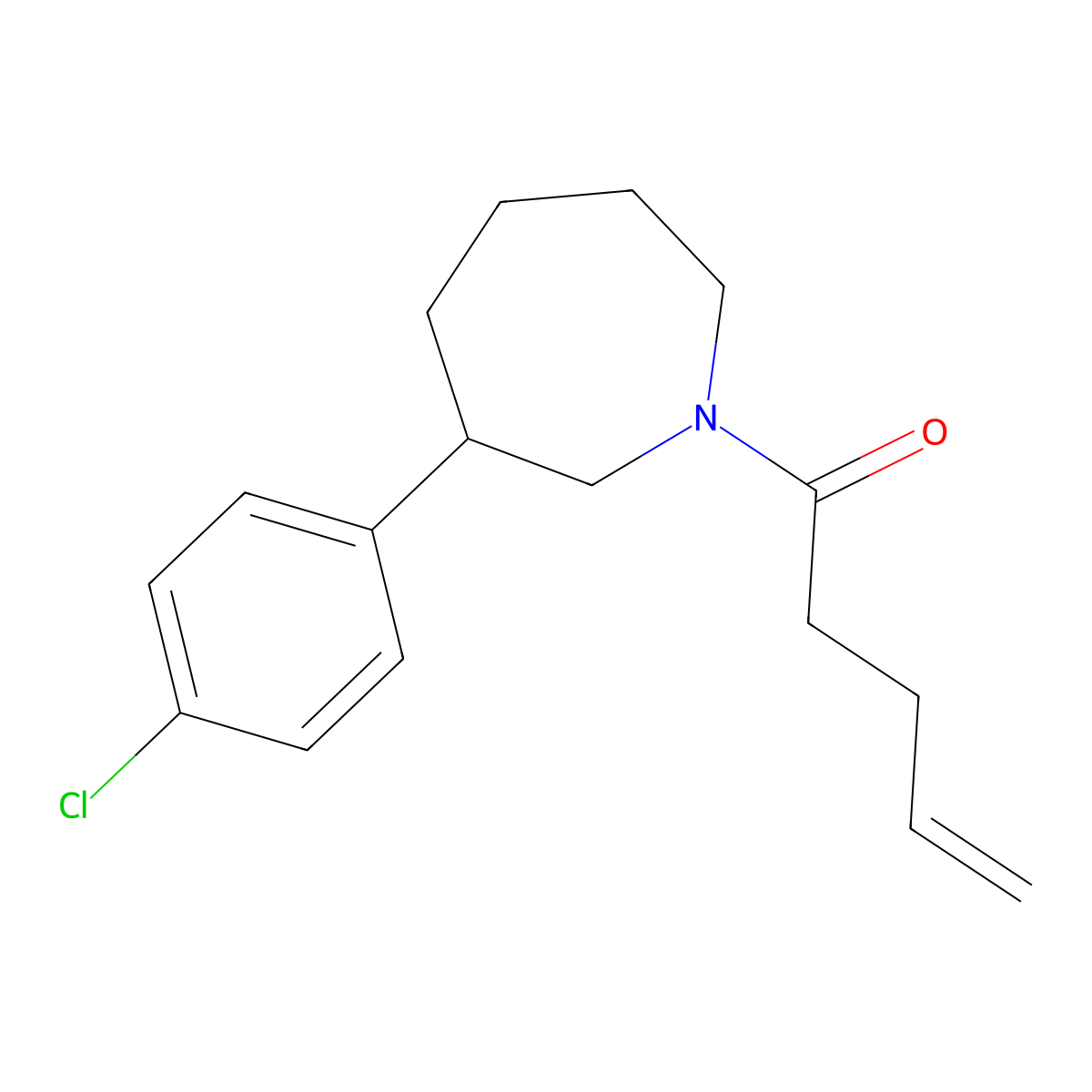 1-[3-(4-Chlorophenyl)azepan-1-yl]pent-4-en-1-one molecular structure, CAS 1795302-64-5