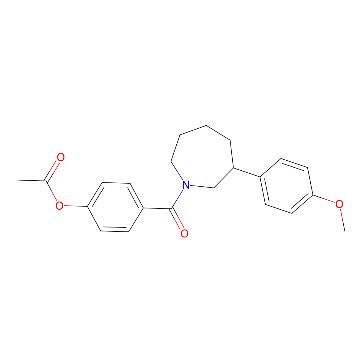 4-(3-(4-Methoxyphenyl)azepane-1-carbonyl)phenyl acetate molecular structure, CAS 1795302-97-4