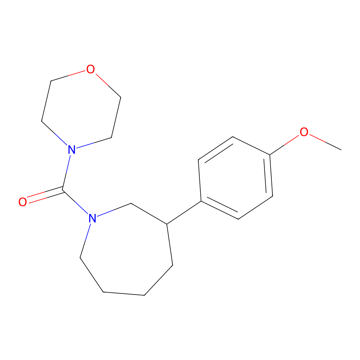 (3-(4-Methoxyphenyl)azepan-1-yl)(morpholino)methanone molecular structure, CAS 1795303-12-6
