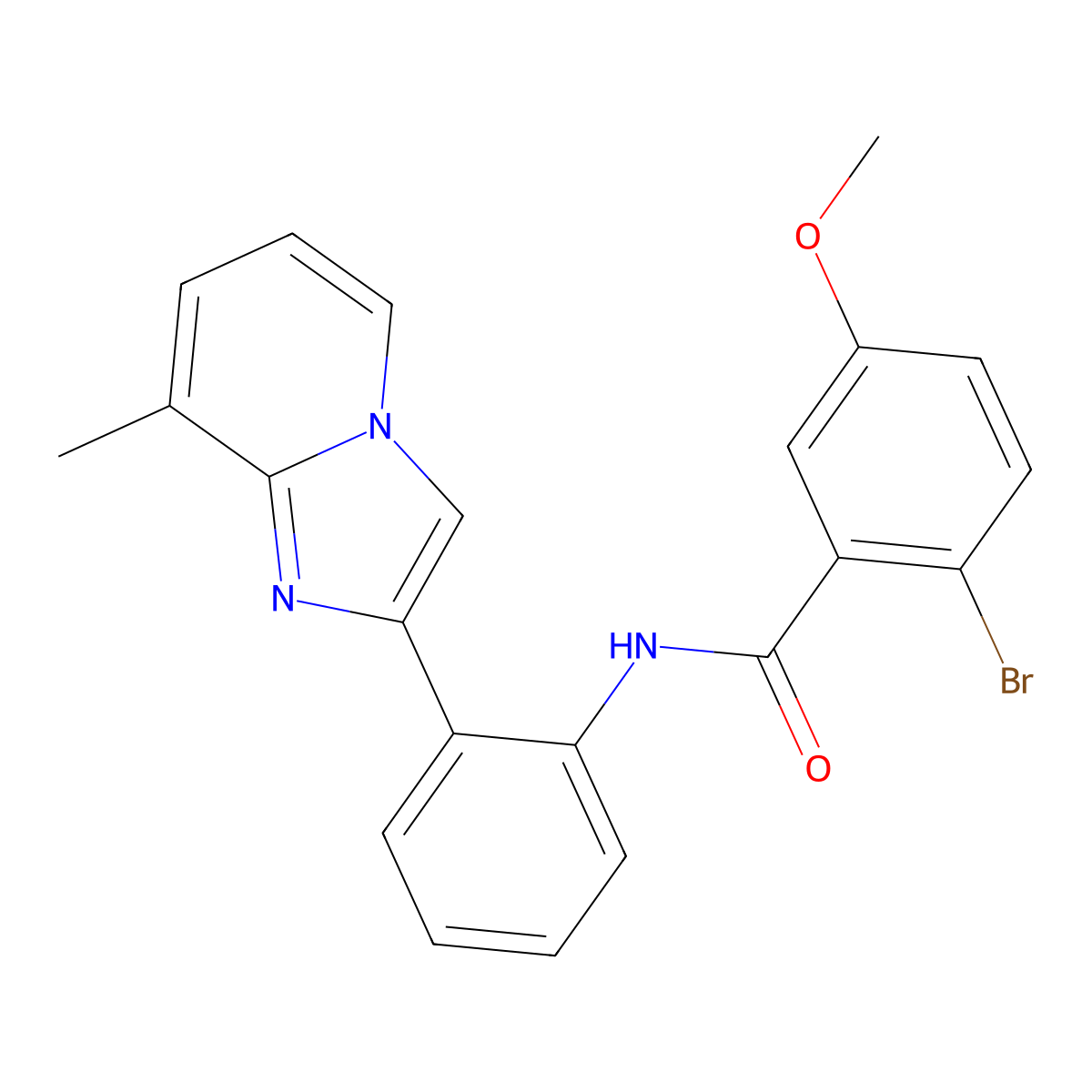 2-bromo-5-methoxy-N-(2-(8-methylimidazo[1,2-a]pyridin-2-yl)phenyl)benzamide molecular structure, CAS 1795303-44-4