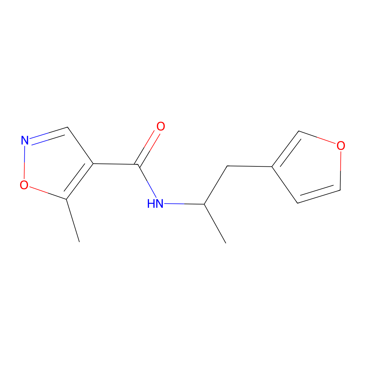 N-(1-(furan-3-yl)propan-2-yl)-5-methylisoxazole-4-carboxamide molecular structure, CAS 1795304-02-7
