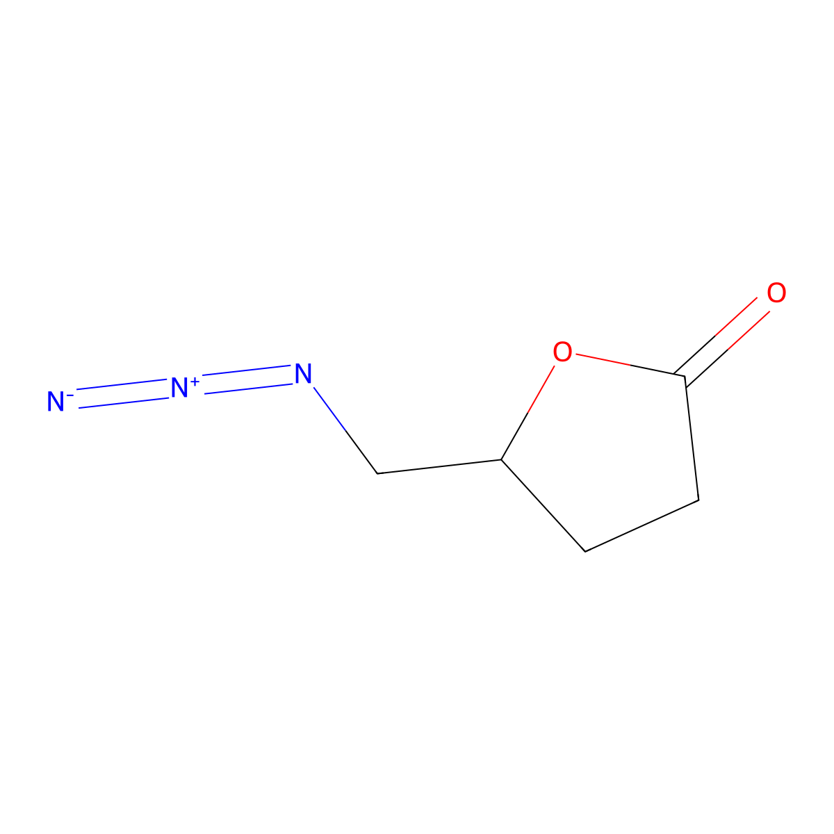 5-(Azidomethyl)oxolan-2-one molecular structure, CAS 179532-81-1