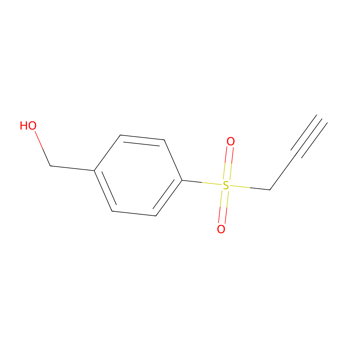 [4-(Prop-2-yne-1-sulfonyl)phenyl]methanol molecular structure, CAS 1795330-63-0