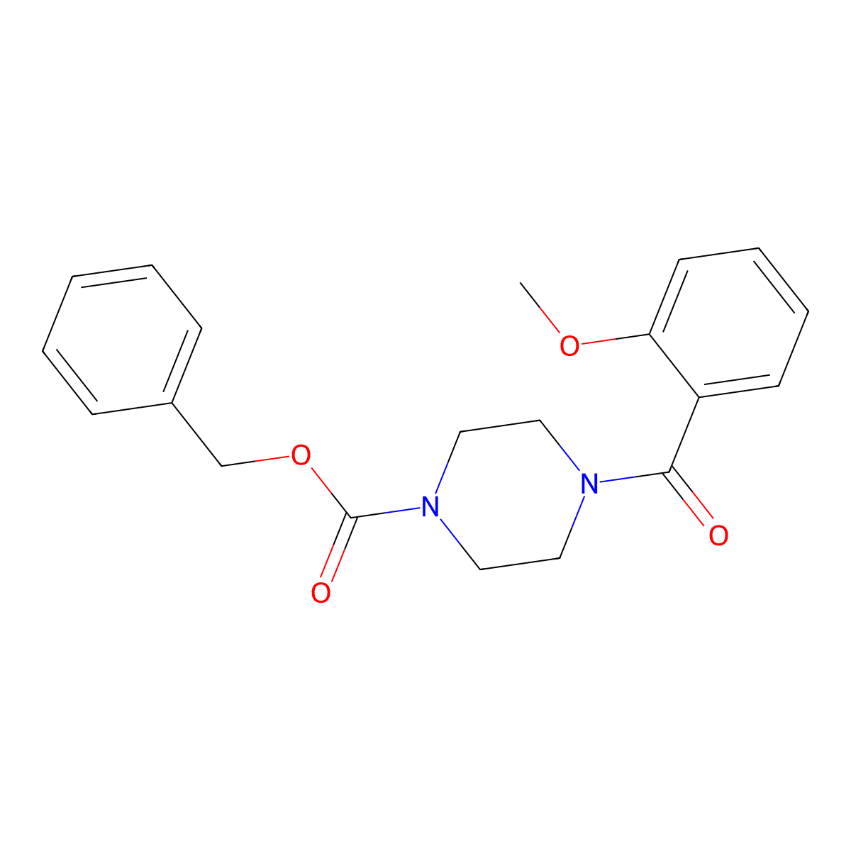Benzyl 4-(2-methoxybenzoyl)piperazine-1-carboxylate molecular structure, CAS 1795333-73-1
