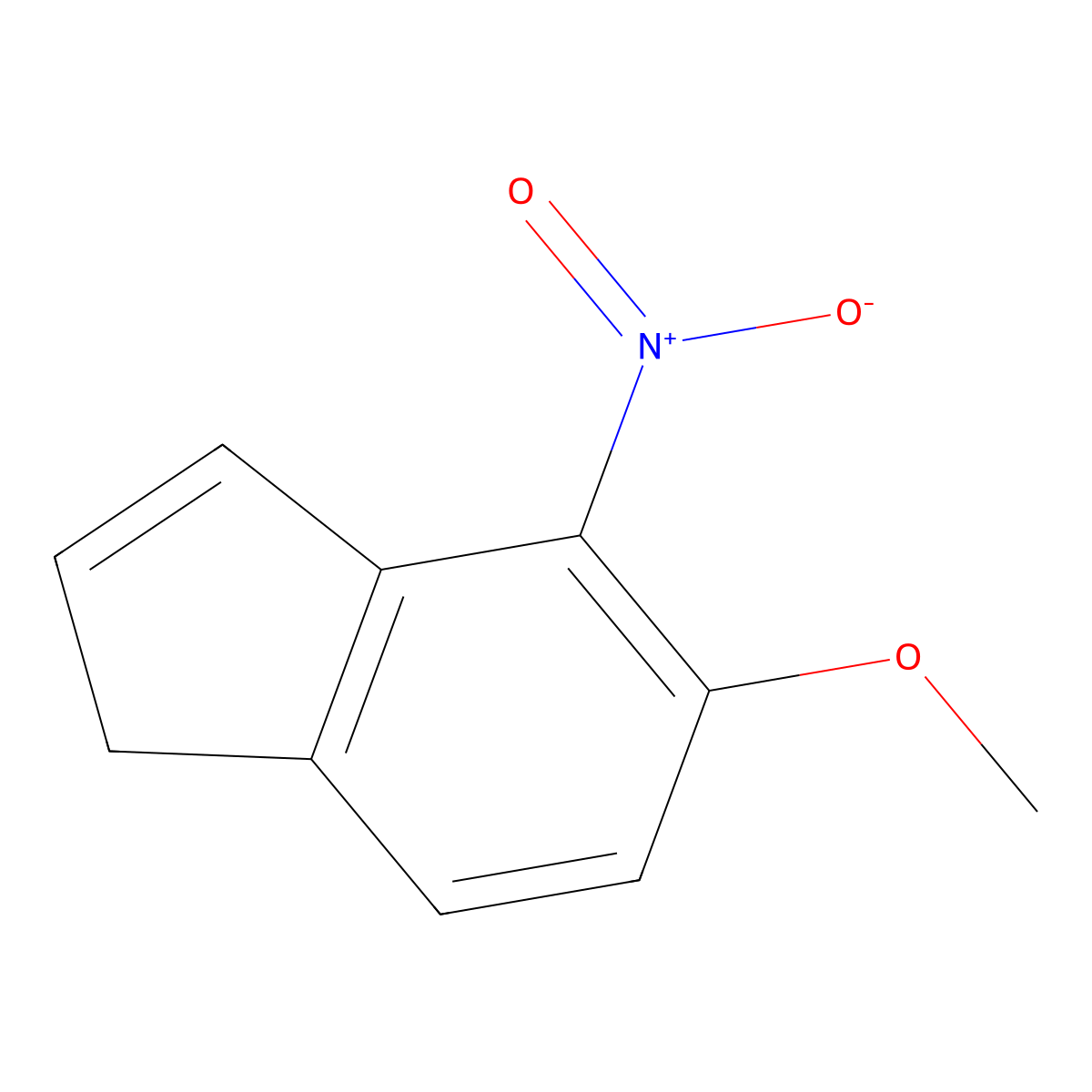 5-methoxy-4-nitro-1H-indene molecular structure, CAS 1795341-62-6