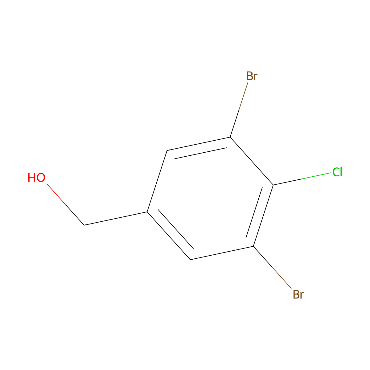 (3,5-Dibromo-4-chlorophenyl)methanol molecular structure, CAS 1795347-29-3