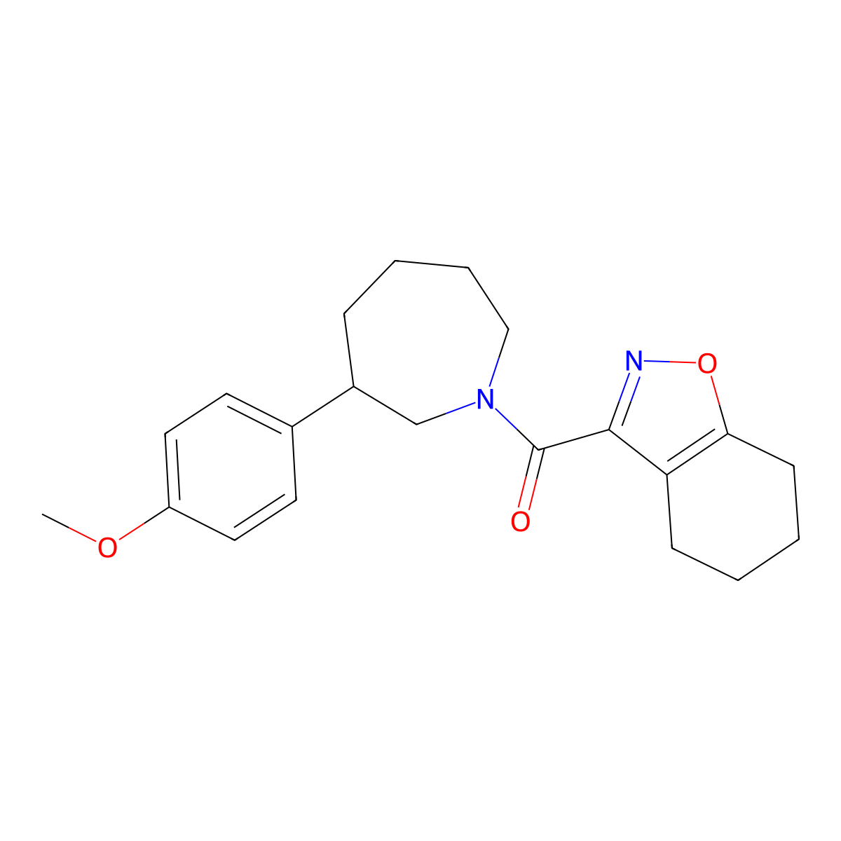(3-(4-Methoxyphenyl)azepan-1-yl)(4,5,6,7-tetrahydrobenzo[d]isoxazol-3-yl)methanone molecular structure, CAS 1795360-52-9