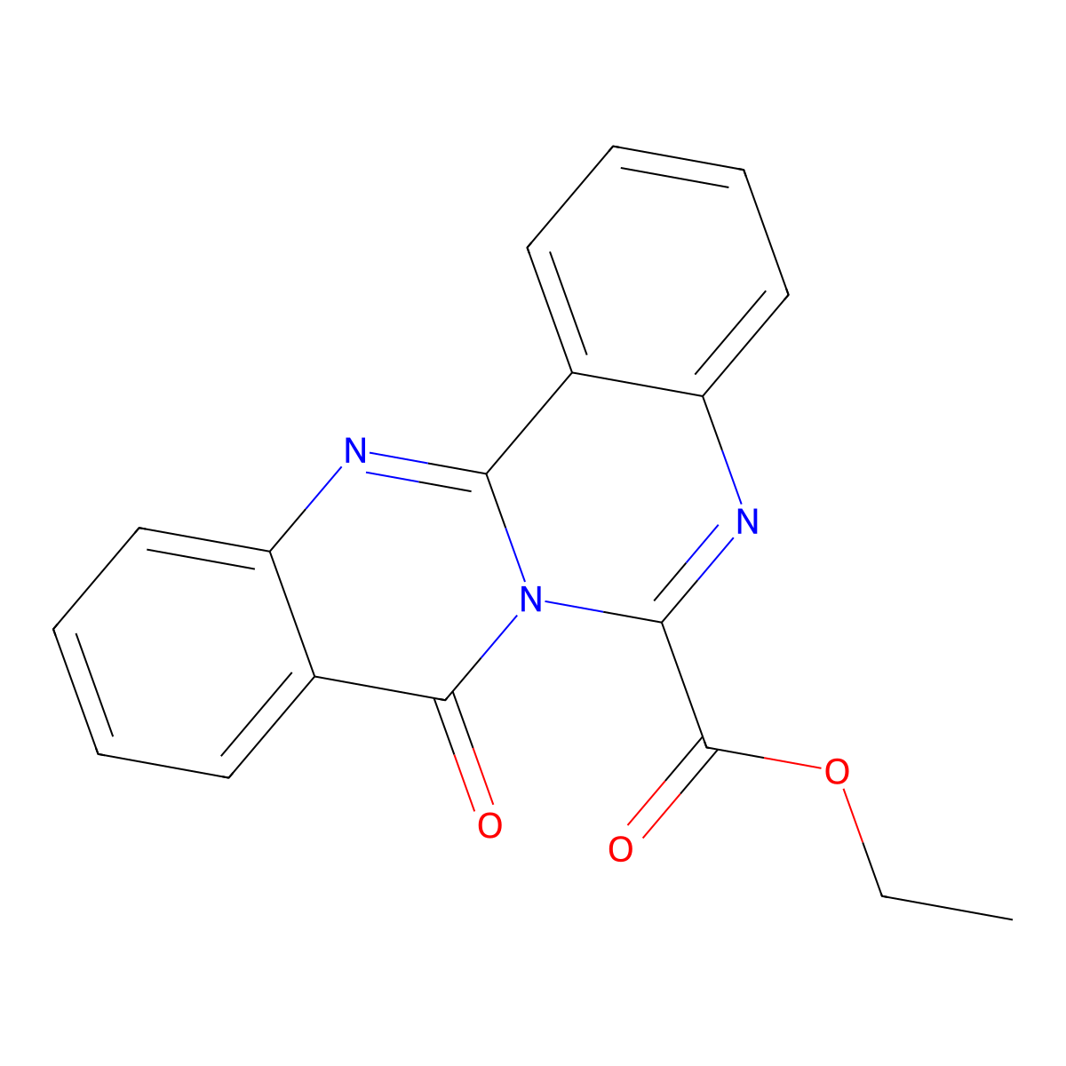 8H-Quinazolino[4,3-b]quinazoline-6-carboxylic acid, 8-oxo-, ethyl ester molecular structure, CAS 1795370-22-7