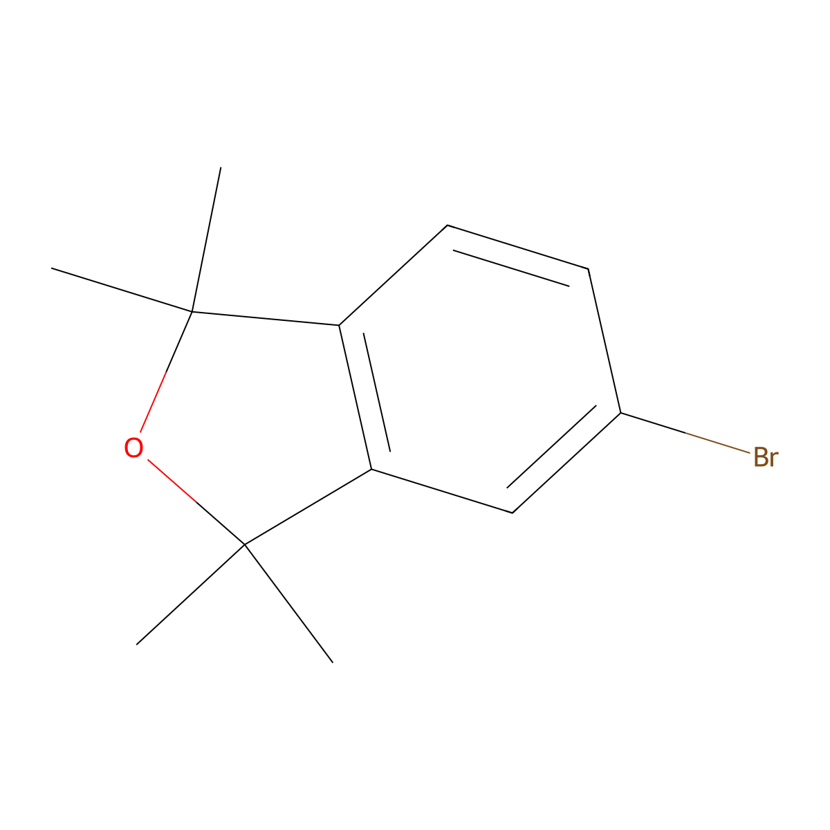 5-Bromo-1,1,3,3-tetramethyl-2-benzofuran molecular structure, CAS 179538-76-2