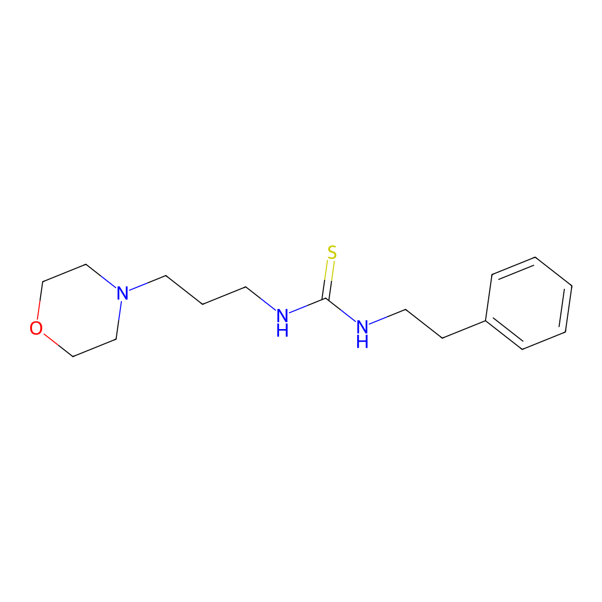 1-[3-(Morpholin-4-yl)propyl]-3-(2-phenylethyl)thiourea molecular structure, CAS 179539-87-8
