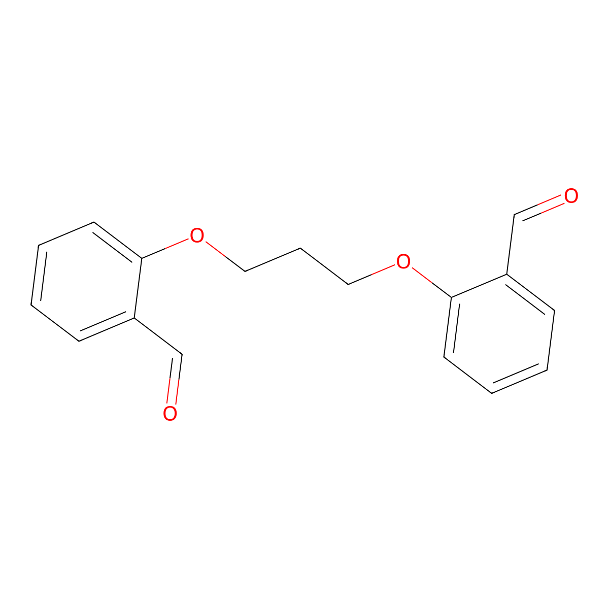 2-[3-(2-Formylphenoxy)propoxy]benzaldehyde molecular structure, CAS 17954-12-0