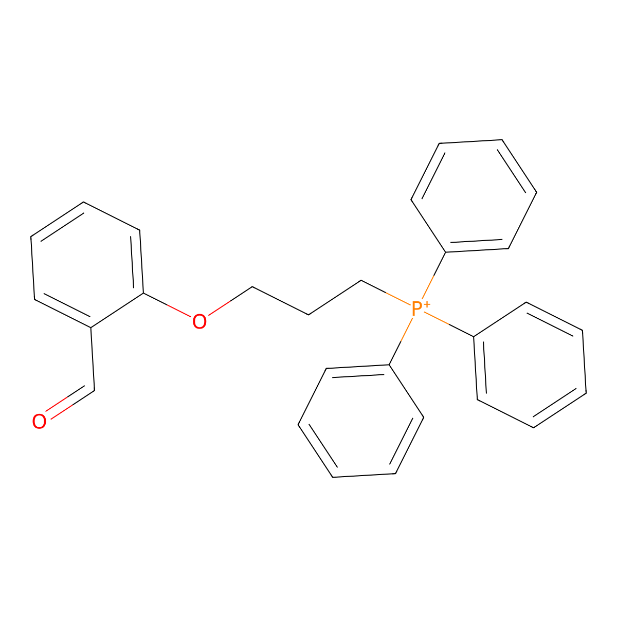 2-(3-(Triphenylphosphoranyl)propoxy)benzaldehyde molecular structure, CAS 17954-76-6