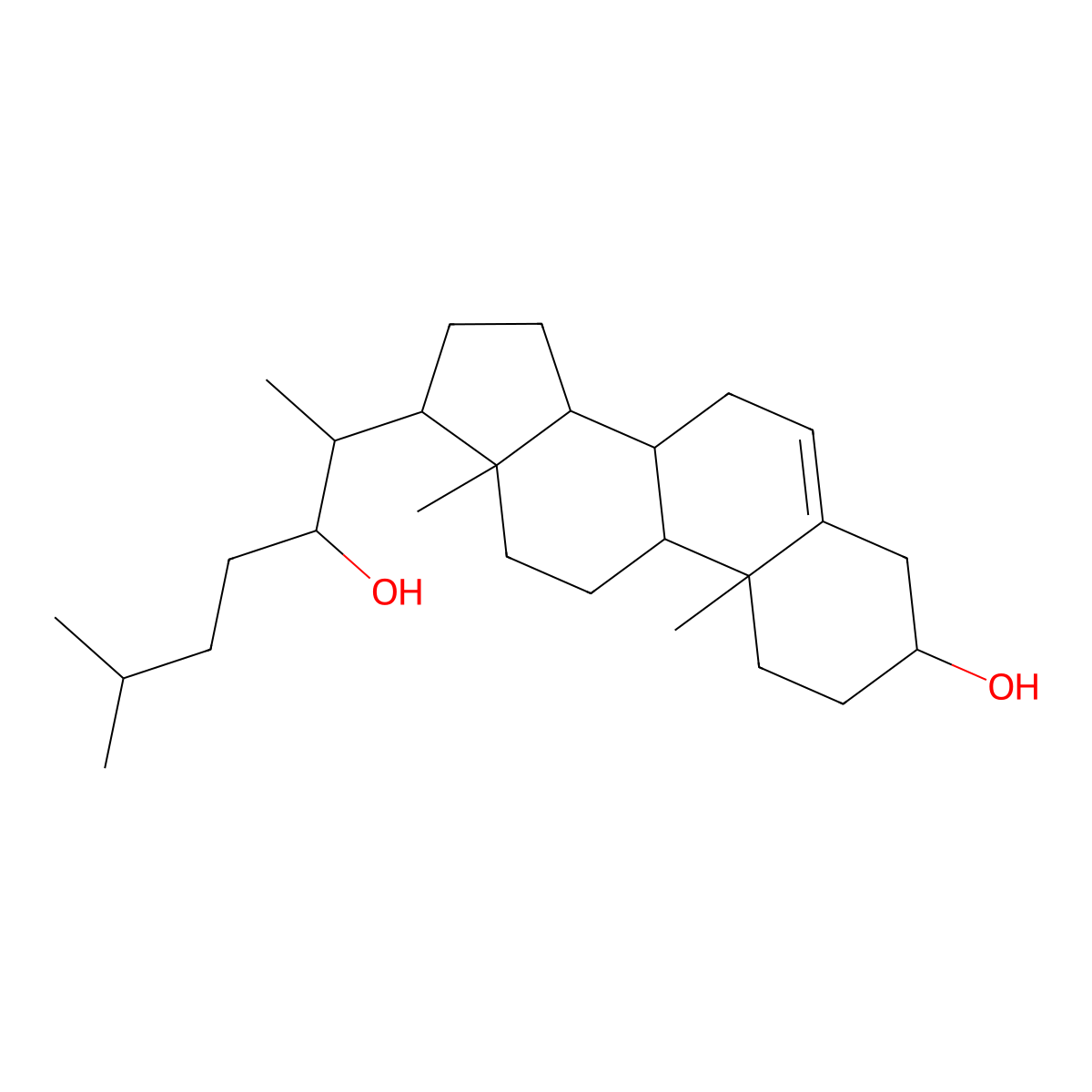 22R-Hydroxycholesterol molecular structure, CAS 17954-98-2