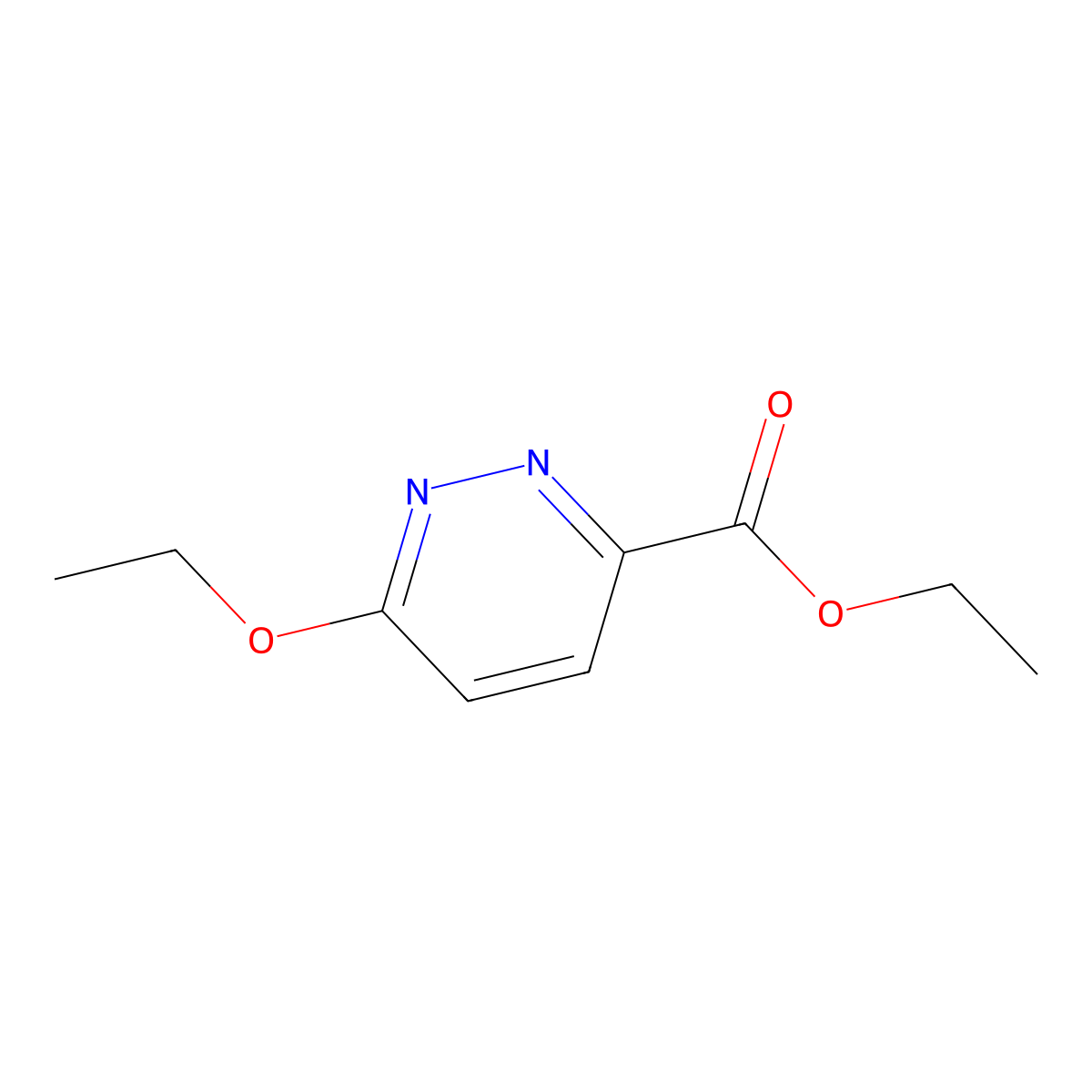 Ethyl 6-ethoxypyridazine-3-carboxylate molecular structure, CAS 1795412-84-8