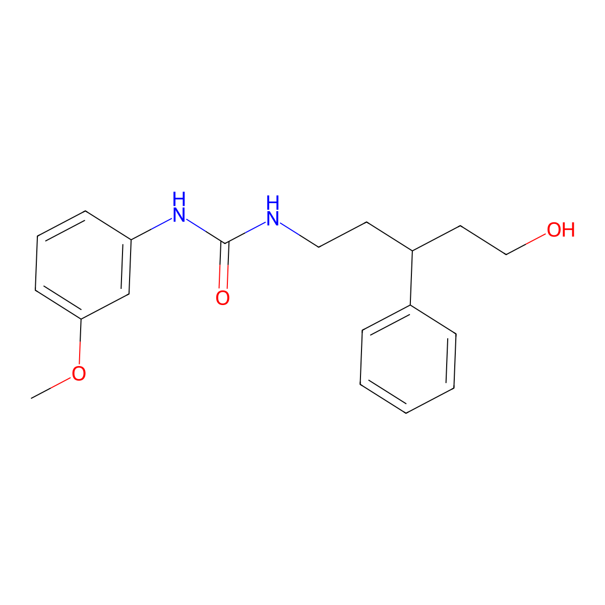1-(5-Hydroxy-3-phenylpentyl)-3-(3-methoxyphenyl)urea molecular structure, CAS 1795413-93-2