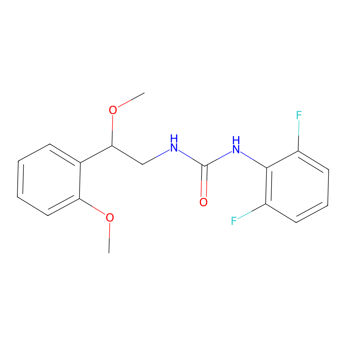 1-(2,6-Difluorophenyl)-3-[2-methoxy-2-(2-methoxyphenyl)ethyl]urea molecular structure, CAS 1795419-78-1