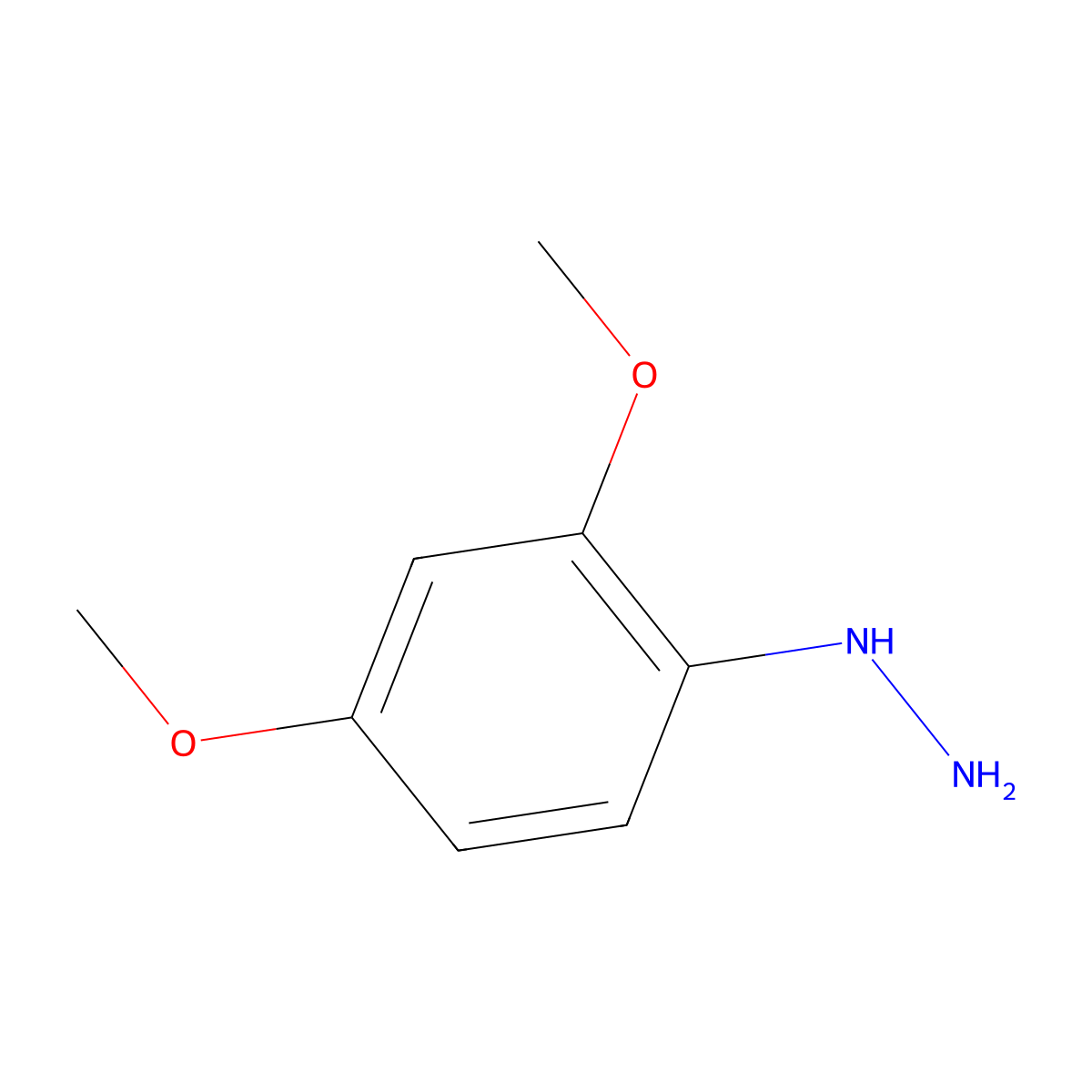 (2,4-Dimethoxyphenyl)hydrazine molecular structure, CAS 179543-93-2
